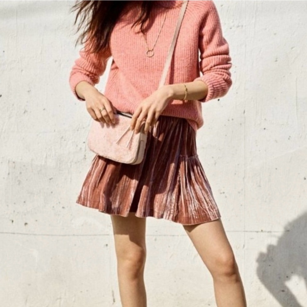 Madewell-Simple Genuine Shearling Crossbody Bag